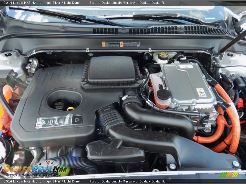 2014 Lincoln MKZ Hybrid Ingot Silver / Light Dune Photo #11