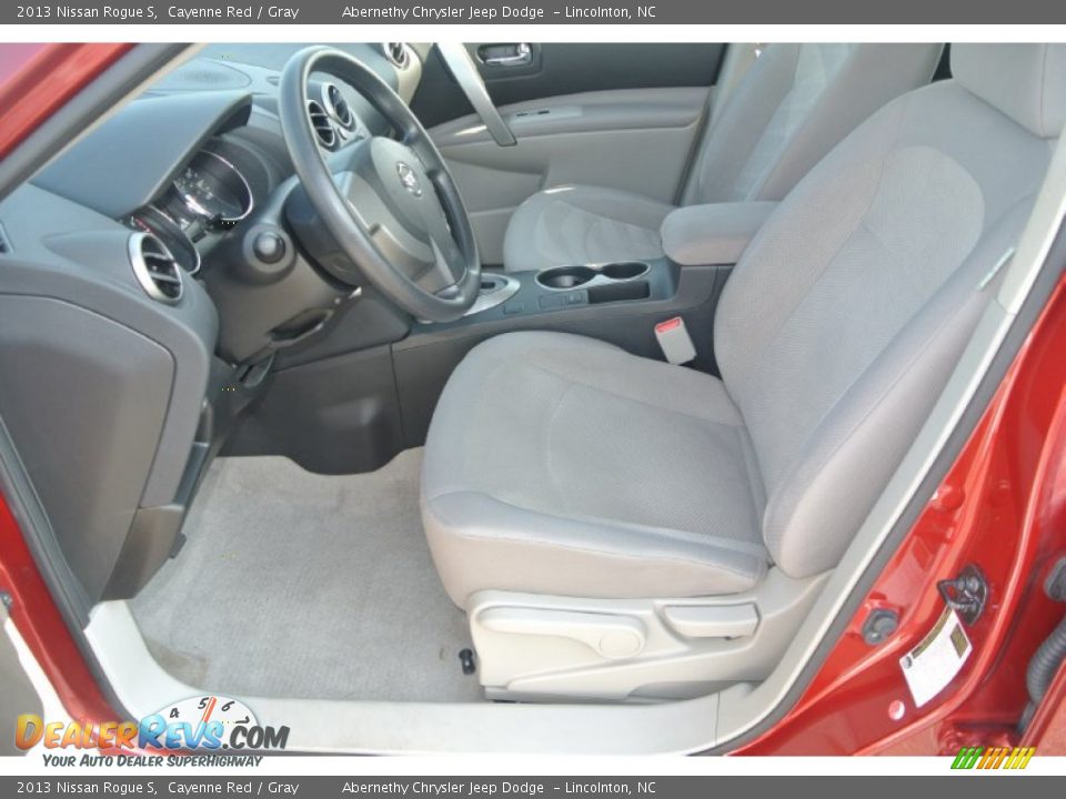 2013 Nissan Rogue S Cayenne Red / Gray Photo #8