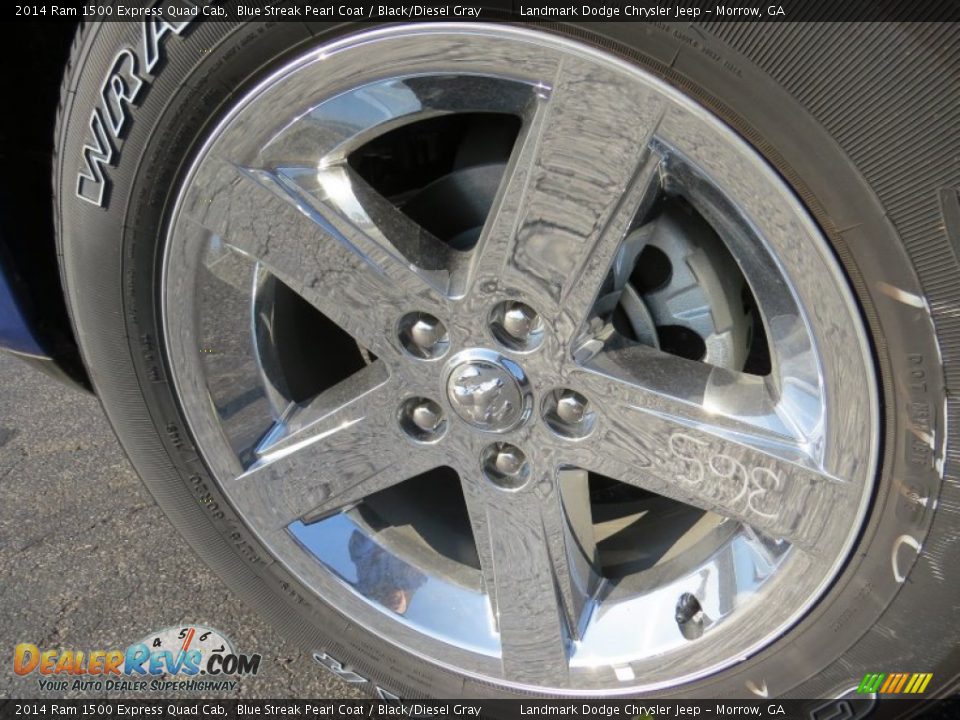 2014 Ram 1500 Express Quad Cab Blue Streak Pearl Coat / Black/Diesel Gray Photo #5