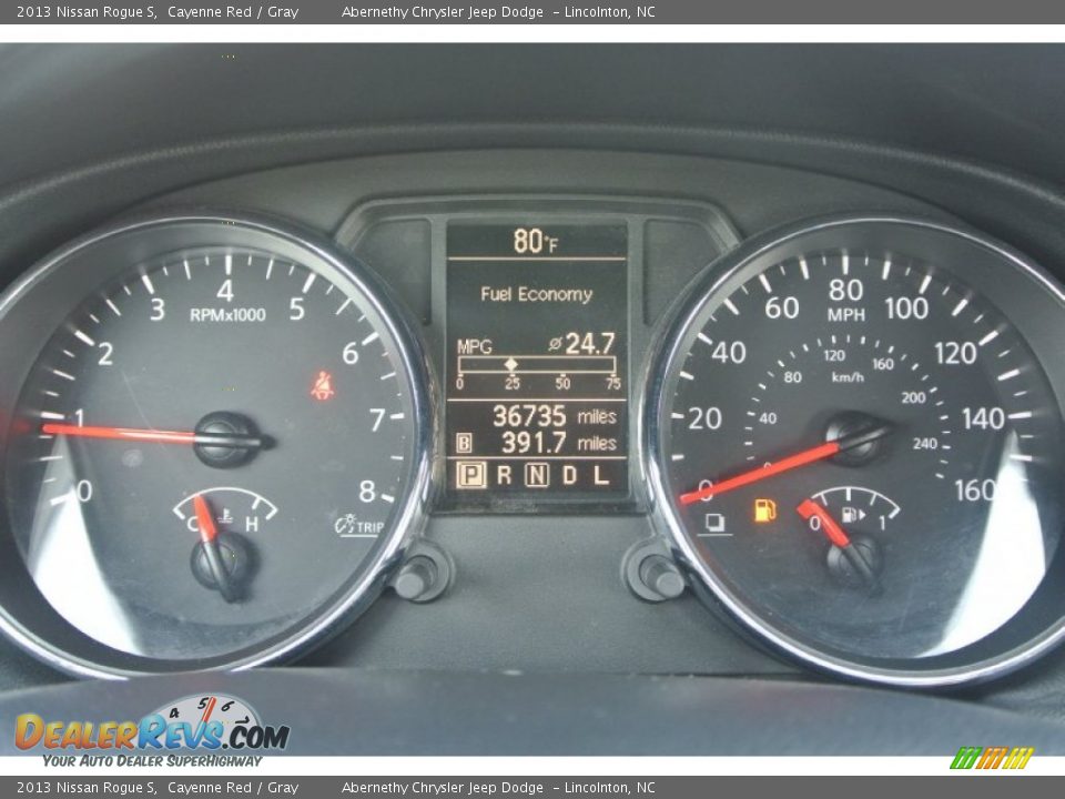 2013 Nissan Rogue S Cayenne Red / Gray Photo #16