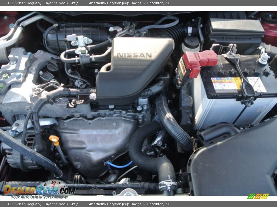 2013 Nissan Rogue S Cayenne Red / Gray Photo #22