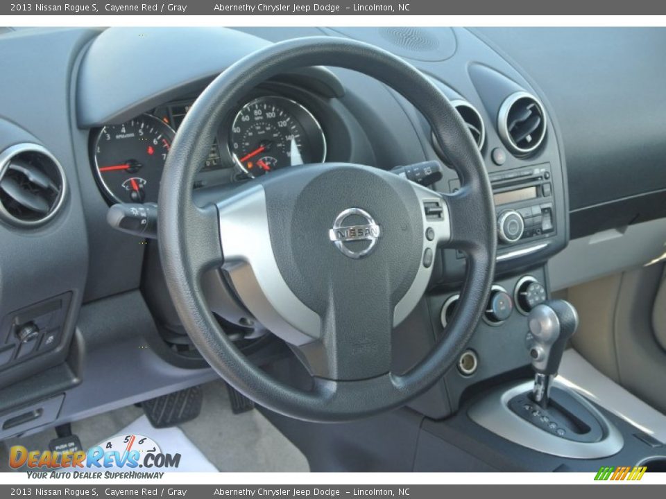 2013 Nissan Rogue S Cayenne Red / Gray Photo #23