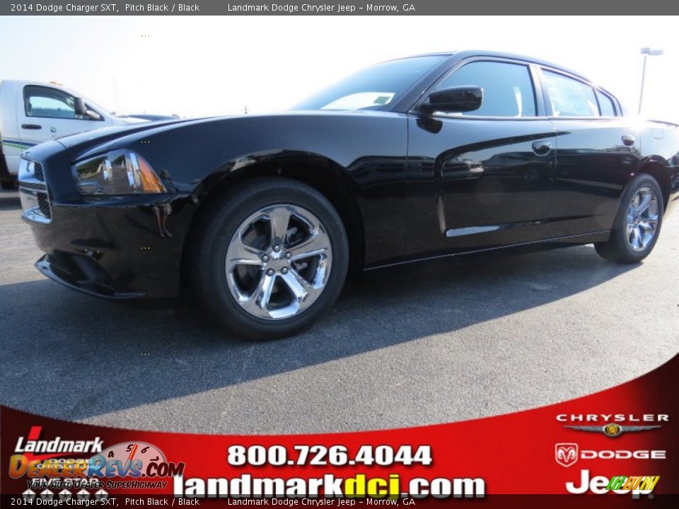 2014 Dodge Charger SXT Pitch Black / Black Photo #1