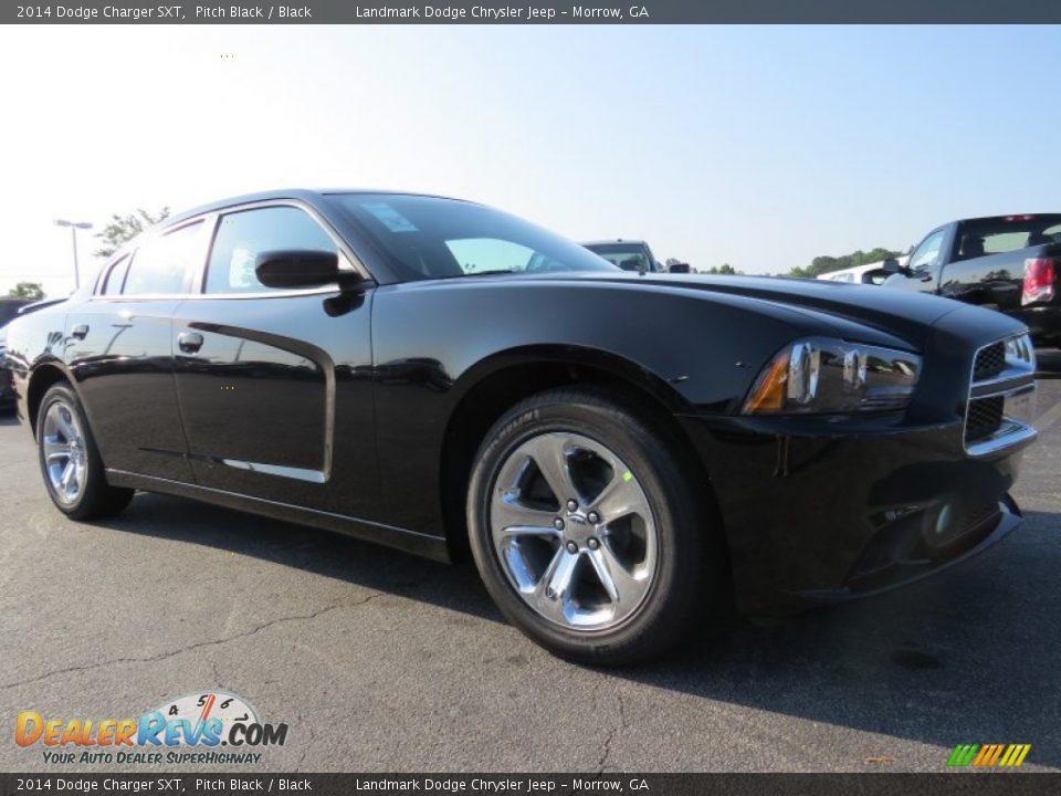 2014 Dodge Charger SXT Pitch Black / Black Photo #4