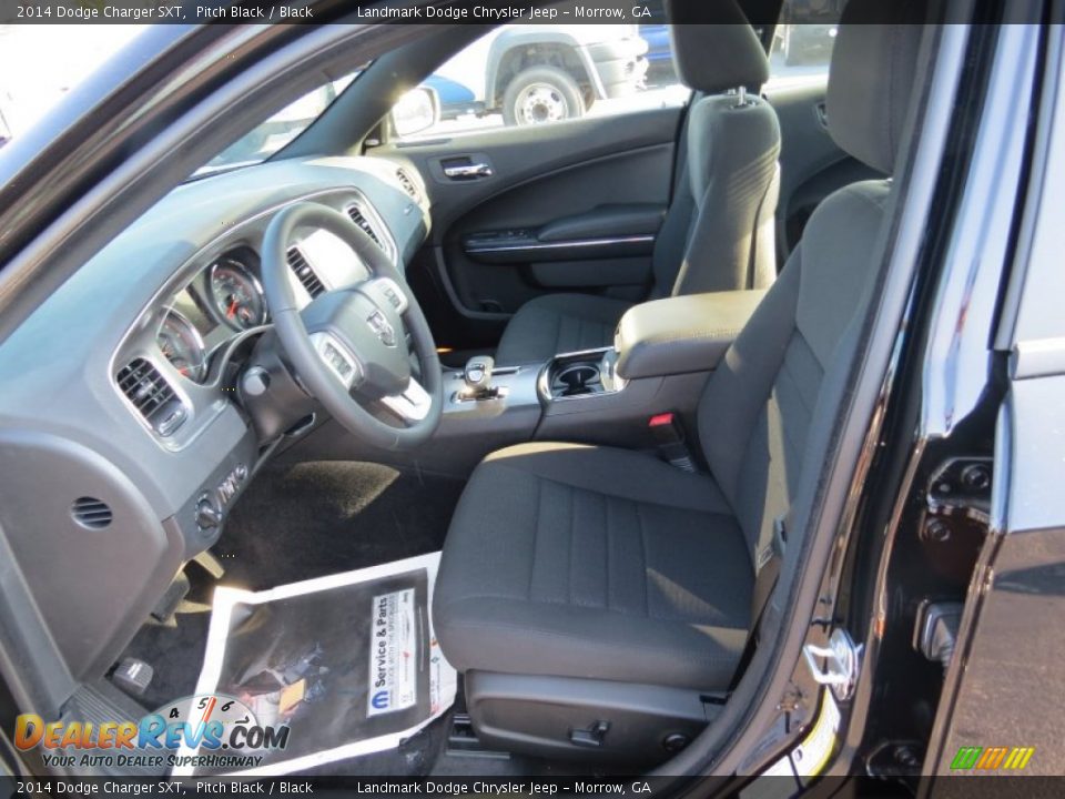 2014 Dodge Charger SXT Pitch Black / Black Photo #6
