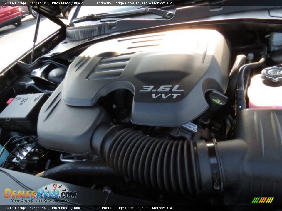 2014 Dodge Charger SXT Pitch Black / Black Photo #9