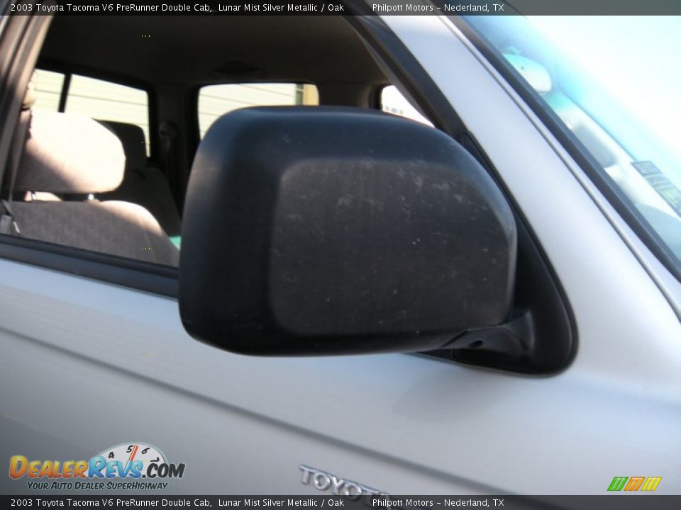 2003 Toyota Tacoma V6 PreRunner Double Cab Lunar Mist Silver Metallic / Oak Photo #15