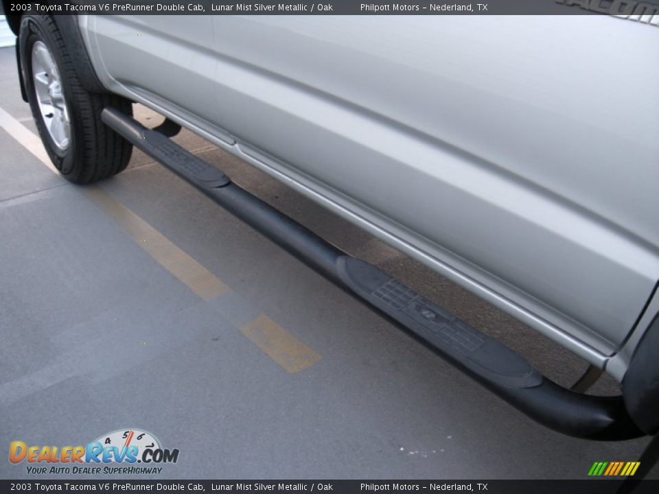 2003 Toyota Tacoma V6 PreRunner Double Cab Lunar Mist Silver Metallic / Oak Photo #17