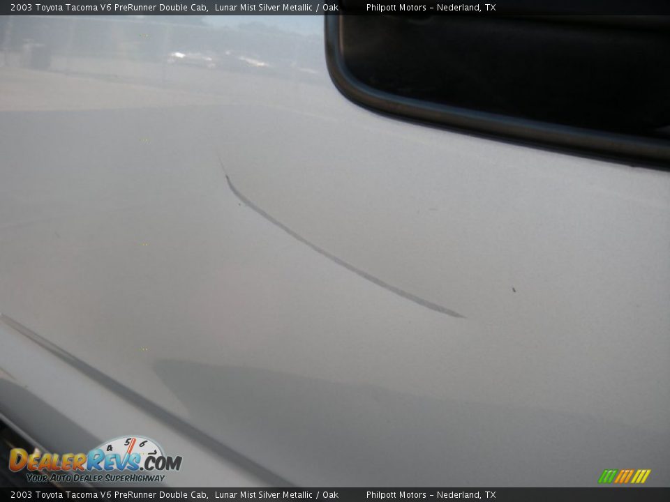 2003 Toyota Tacoma V6 PreRunner Double Cab Lunar Mist Silver Metallic / Oak Photo #23