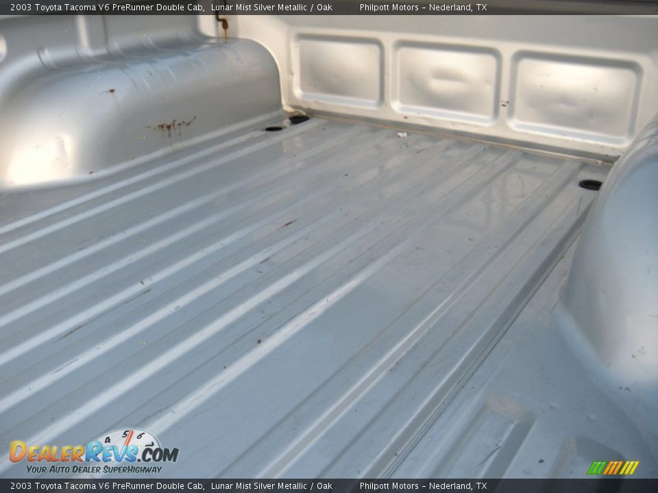 2003 Toyota Tacoma V6 PreRunner Double Cab Lunar Mist Silver Metallic / Oak Photo #30