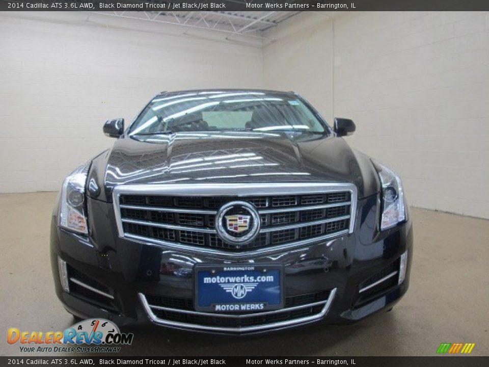 2014 Cadillac ATS 3.6L AWD Black Diamond Tricoat / Jet Black/Jet Black Photo #2