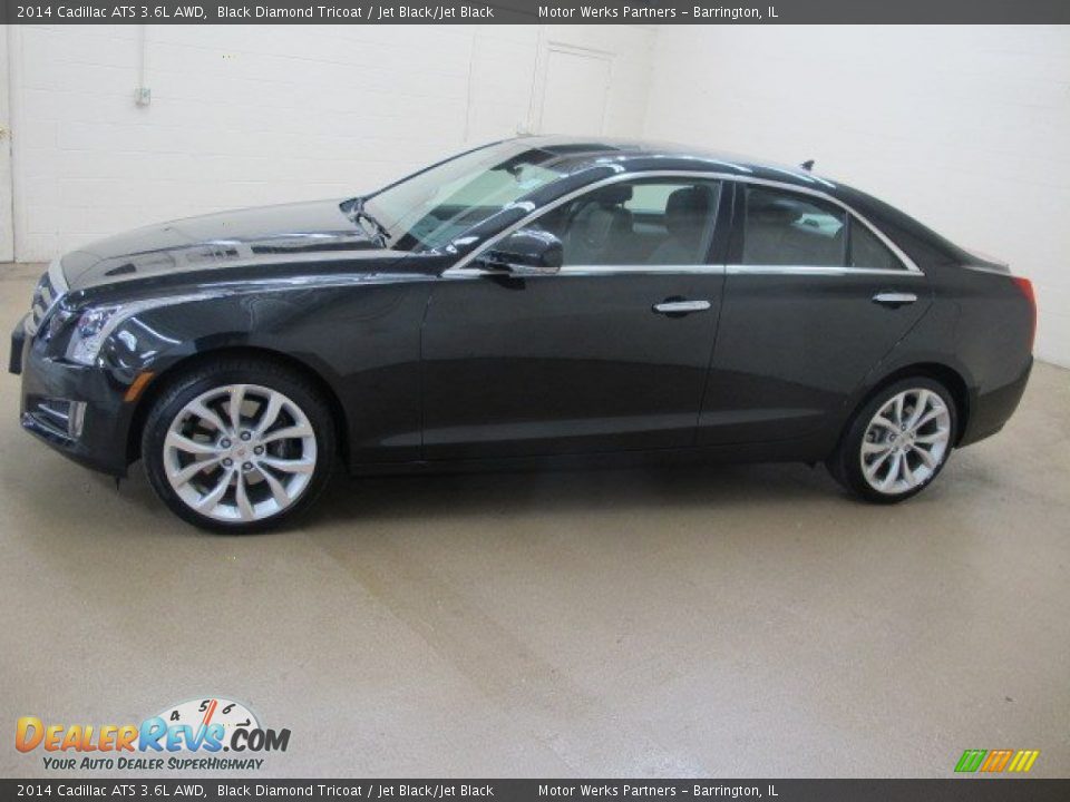 Black Diamond Tricoat 2014 Cadillac ATS 3.6L AWD Photo #4