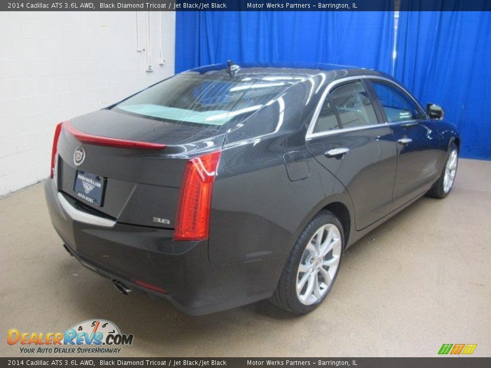 2014 Cadillac ATS 3.6L AWD Black Diamond Tricoat / Jet Black/Jet Black Photo #6