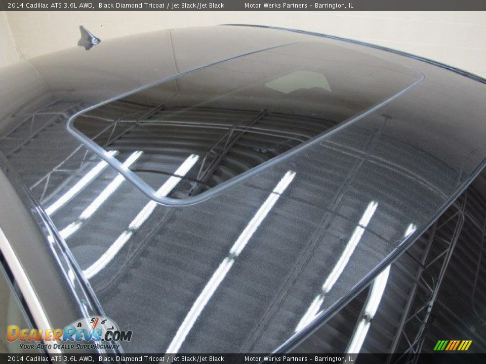 2014 Cadillac ATS 3.6L AWD Black Diamond Tricoat / Jet Black/Jet Black Photo #8