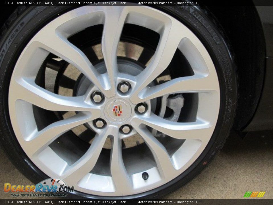 2014 Cadillac ATS 3.6L AWD Black Diamond Tricoat / Jet Black/Jet Black Photo #11