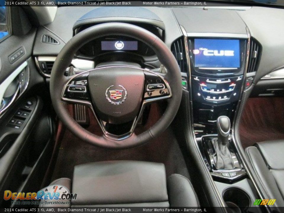 2014 Cadillac ATS 3.6L AWD Black Diamond Tricoat / Jet Black/Jet Black Photo #13