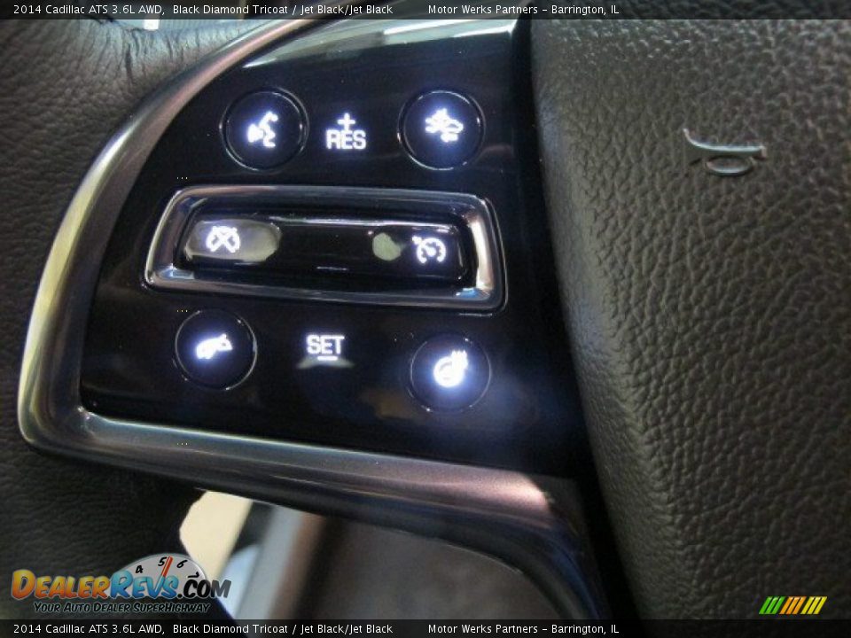 2014 Cadillac ATS 3.6L AWD Black Diamond Tricoat / Jet Black/Jet Black Photo #15
