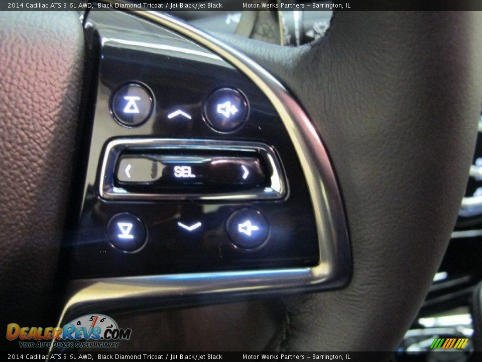 2014 Cadillac ATS 3.6L AWD Black Diamond Tricoat / Jet Black/Jet Black Photo #17