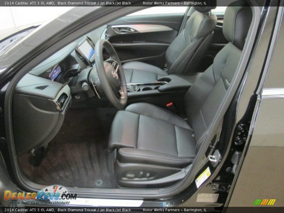 2014 Cadillac ATS 3.6L AWD Black Diamond Tricoat / Jet Black/Jet Black Photo #21