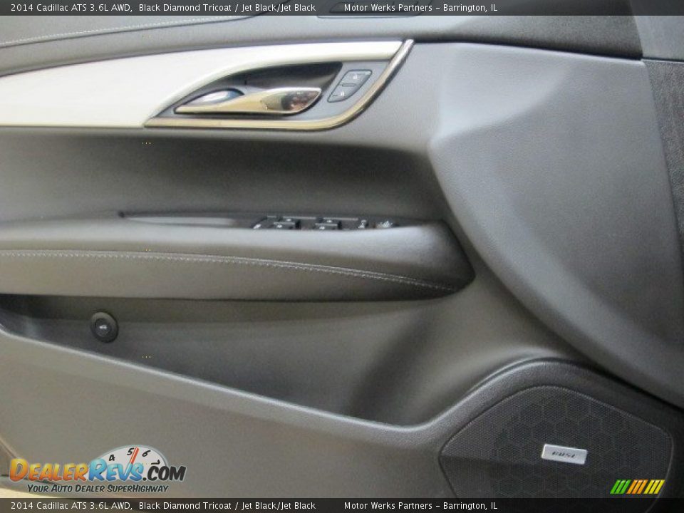 2014 Cadillac ATS 3.6L AWD Black Diamond Tricoat / Jet Black/Jet Black Photo #22
