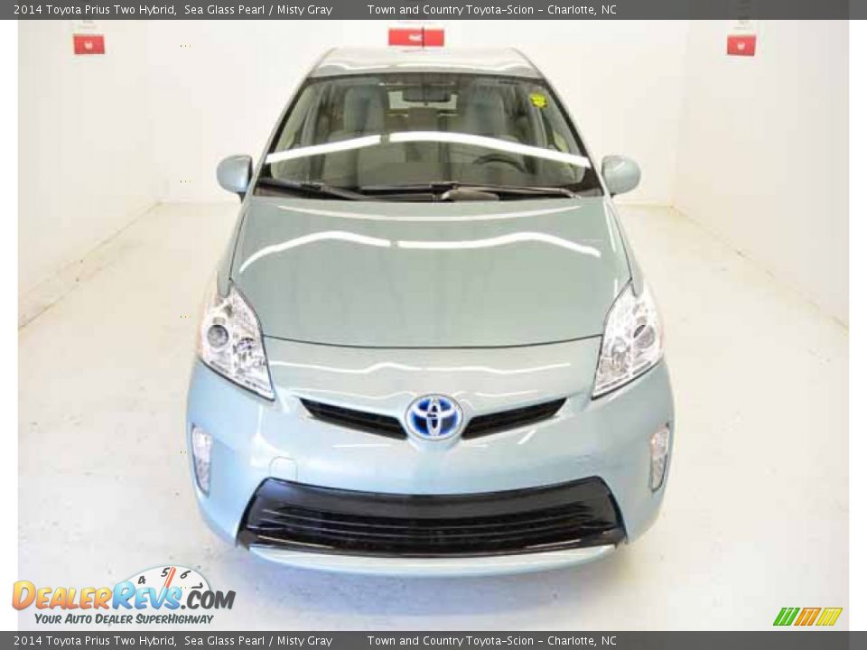 2014 Toyota Prius Two Hybrid Sea Glass Pearl / Misty Gray Photo #2