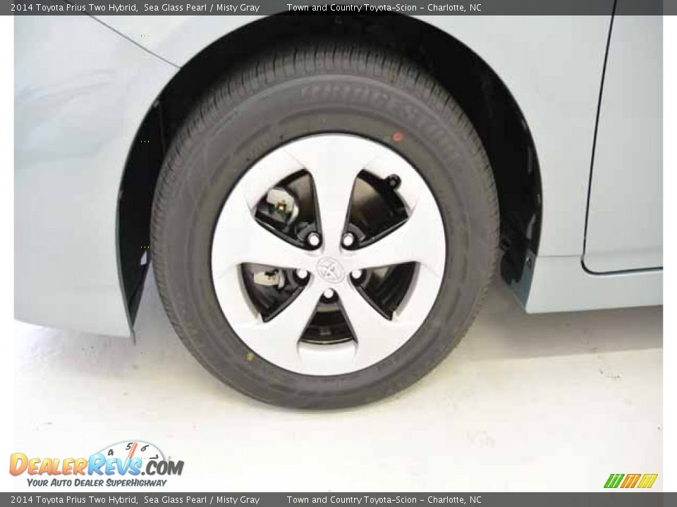 2014 Toyota Prius Two Hybrid Sea Glass Pearl / Misty Gray Photo #4