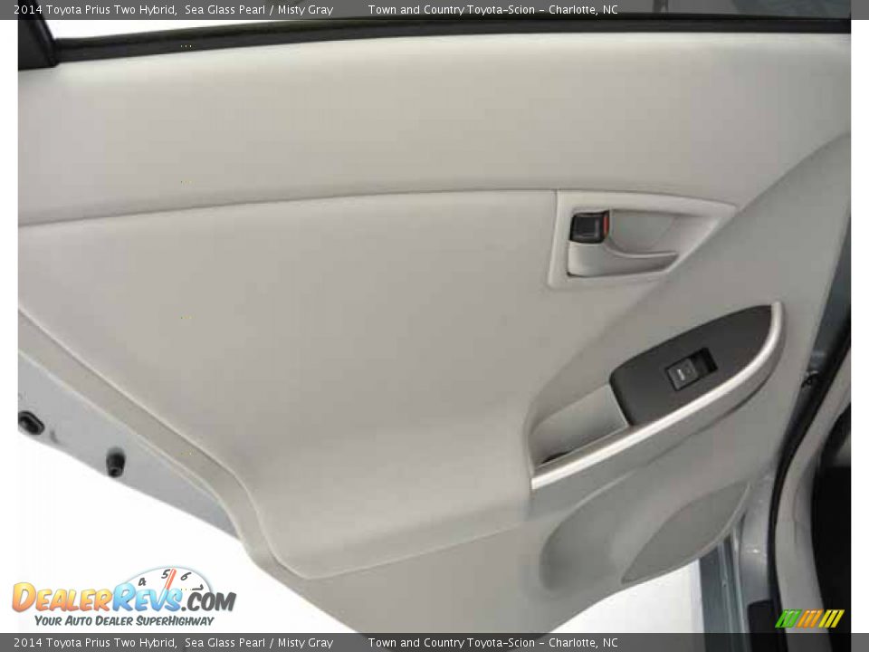 2014 Toyota Prius Two Hybrid Sea Glass Pearl / Misty Gray Photo #9