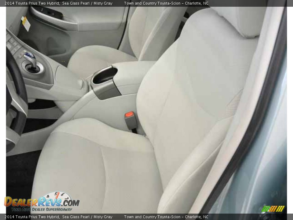 2014 Toyota Prius Two Hybrid Sea Glass Pearl / Misty Gray Photo #11