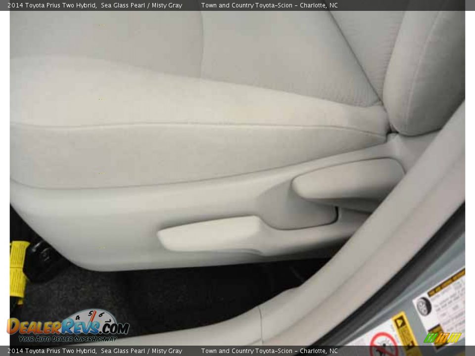 2014 Toyota Prius Two Hybrid Sea Glass Pearl / Misty Gray Photo #12