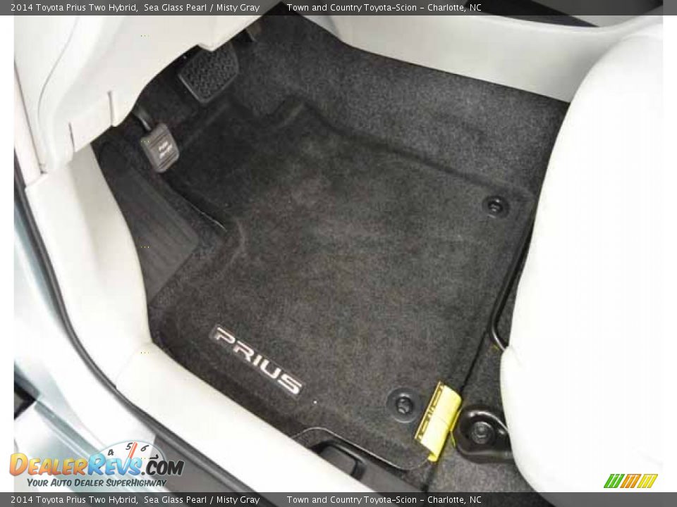 2014 Toyota Prius Two Hybrid Sea Glass Pearl / Misty Gray Photo #13