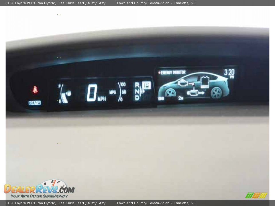 2014 Toyota Prius Two Hybrid Sea Glass Pearl / Misty Gray Photo #16
