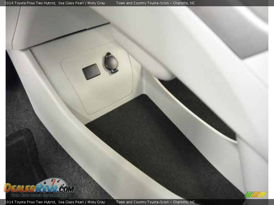 2014 Toyota Prius Two Hybrid Sea Glass Pearl / Misty Gray Photo #22