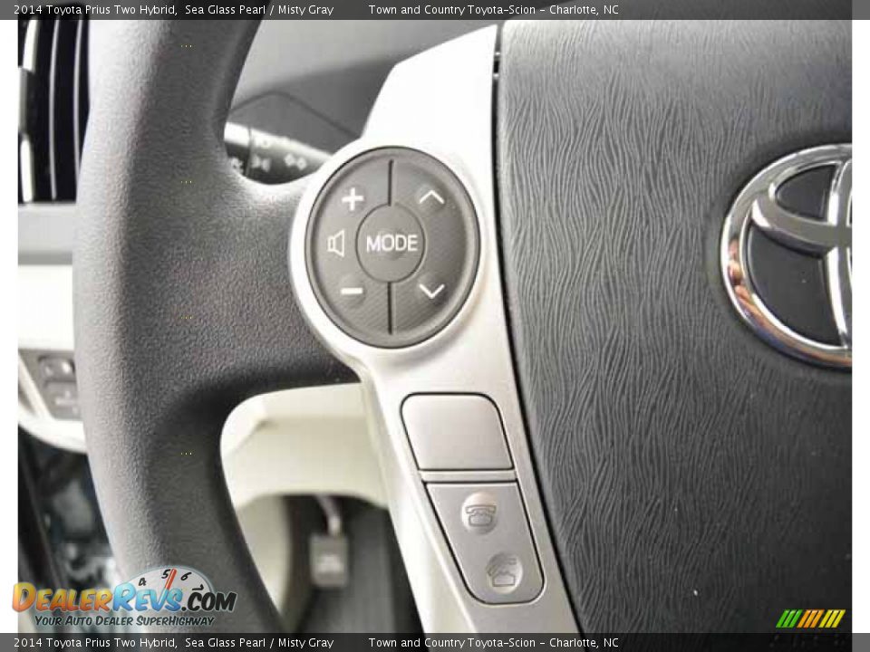 2014 Toyota Prius Two Hybrid Sea Glass Pearl / Misty Gray Photo #27