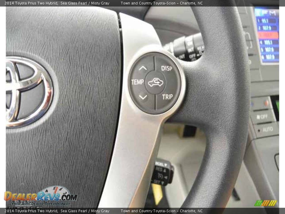 2014 Toyota Prius Two Hybrid Sea Glass Pearl / Misty Gray Photo #28