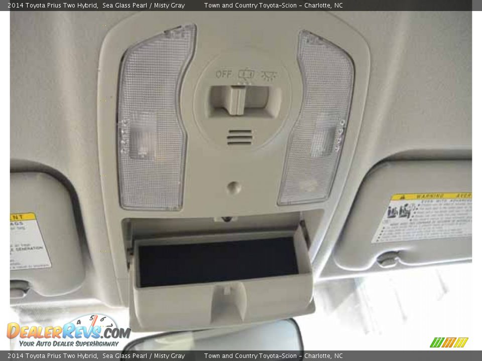 2014 Toyota Prius Two Hybrid Sea Glass Pearl / Misty Gray Photo #29