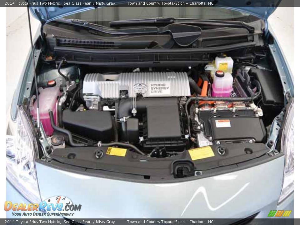 2014 Toyota Prius Two Hybrid Sea Glass Pearl / Misty Gray Photo #33