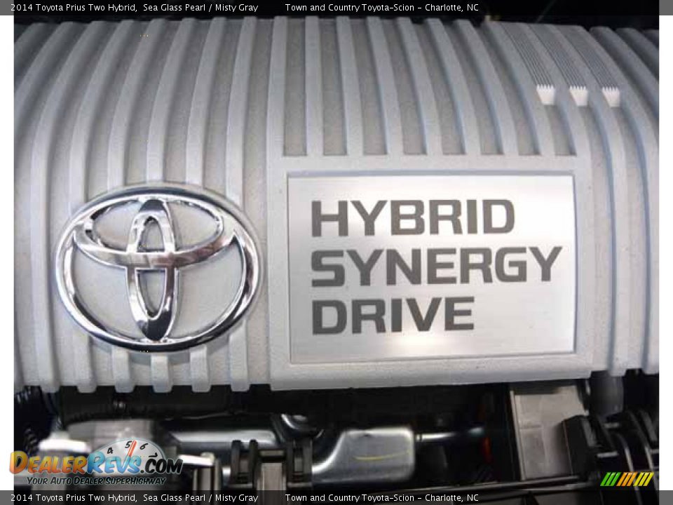 2014 Toyota Prius Two Hybrid Sea Glass Pearl / Misty Gray Photo #34