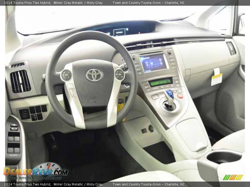 2014 Toyota Prius Two Hybrid Winter Gray Metallic / Misty Gray Photo #6