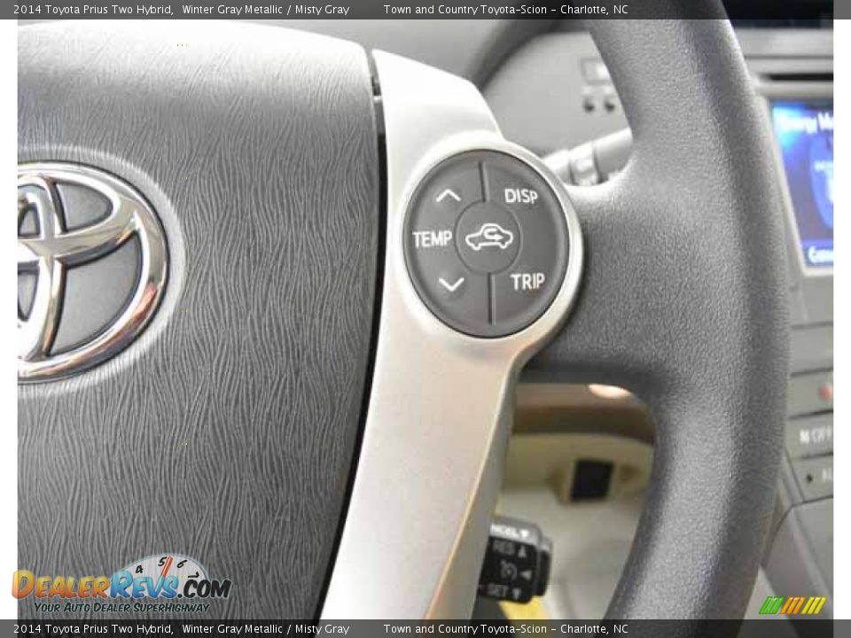2014 Toyota Prius Two Hybrid Winter Gray Metallic / Misty Gray Photo #28