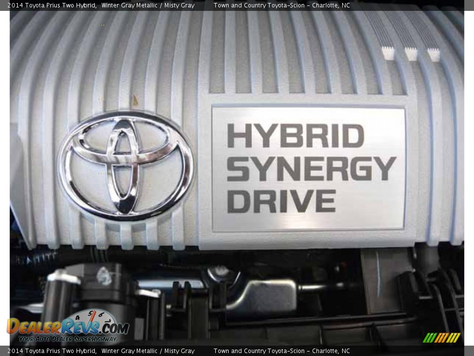 2014 Toyota Prius Two Hybrid Winter Gray Metallic / Misty Gray Photo #34