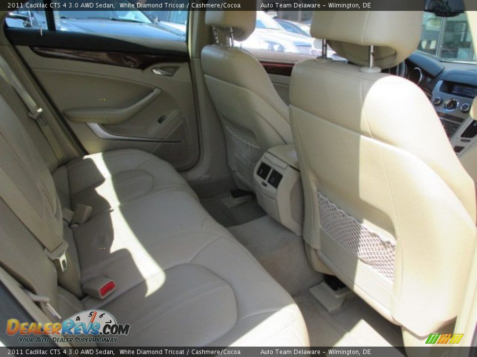 2011 Cadillac CTS 4 3.0 AWD Sedan White Diamond Tricoat / Cashmere/Cocoa Photo #18