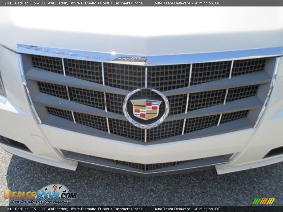 2011 Cadillac CTS 4 3.0 AWD Sedan White Diamond Tricoat / Cashmere/Cocoa Photo #26