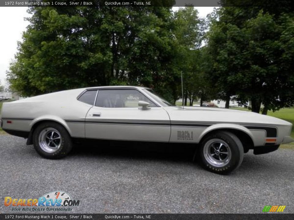 Silver 1972 Ford Mustang Mach 1 Coupe Photo #1