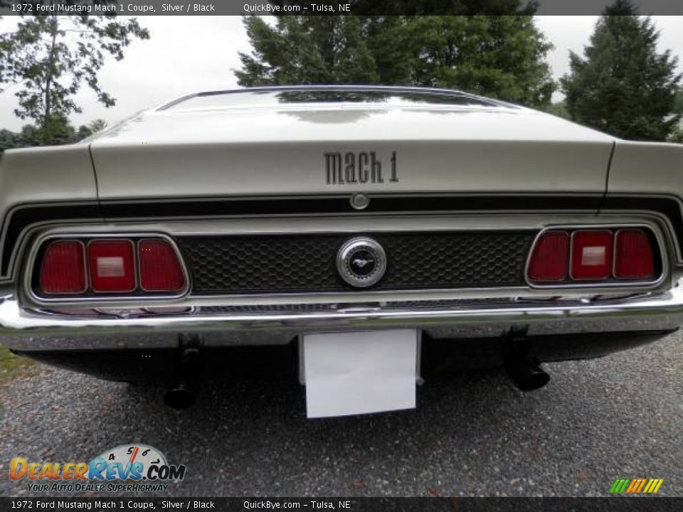 1972 Ford Mustang Mach 1 Coupe Silver / Black Photo #6