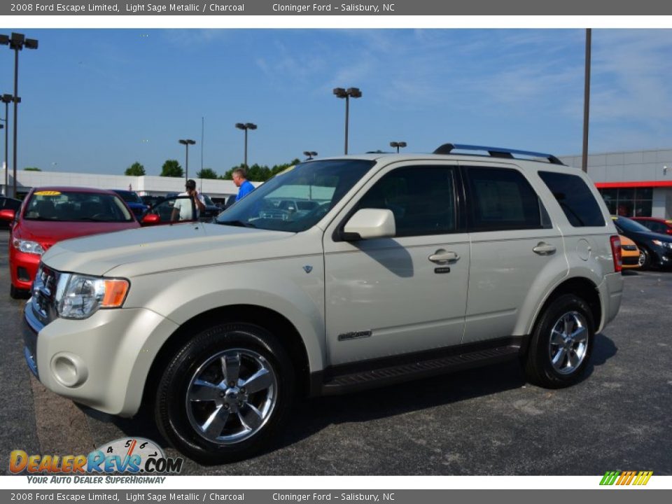 2008 Ford Escape Limited Light Sage Metallic / Charcoal Photo #3