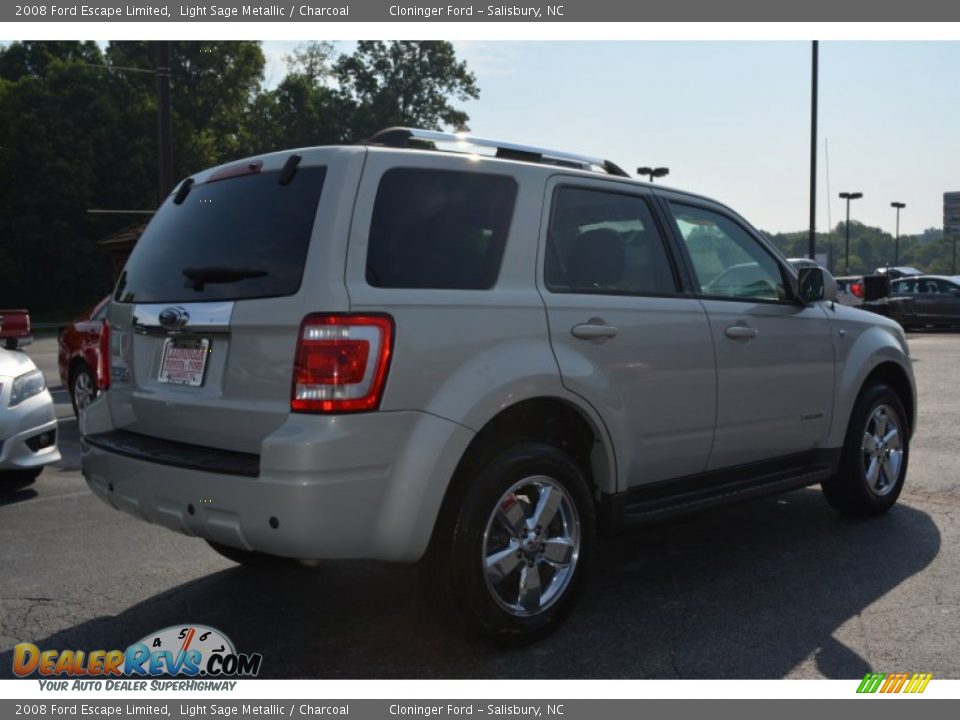 2008 Ford Escape Limited Light Sage Metallic / Charcoal Photo #4