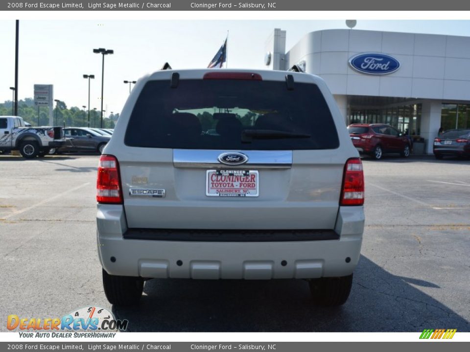 2008 Ford Escape Limited Light Sage Metallic / Charcoal Photo #5