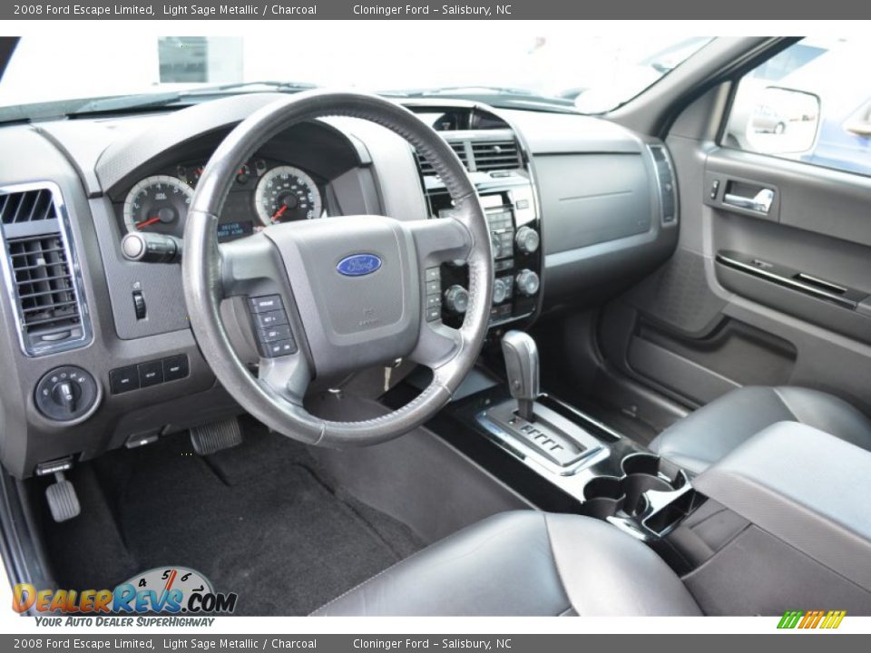 2008 Ford Escape Limited Light Sage Metallic / Charcoal Photo #10