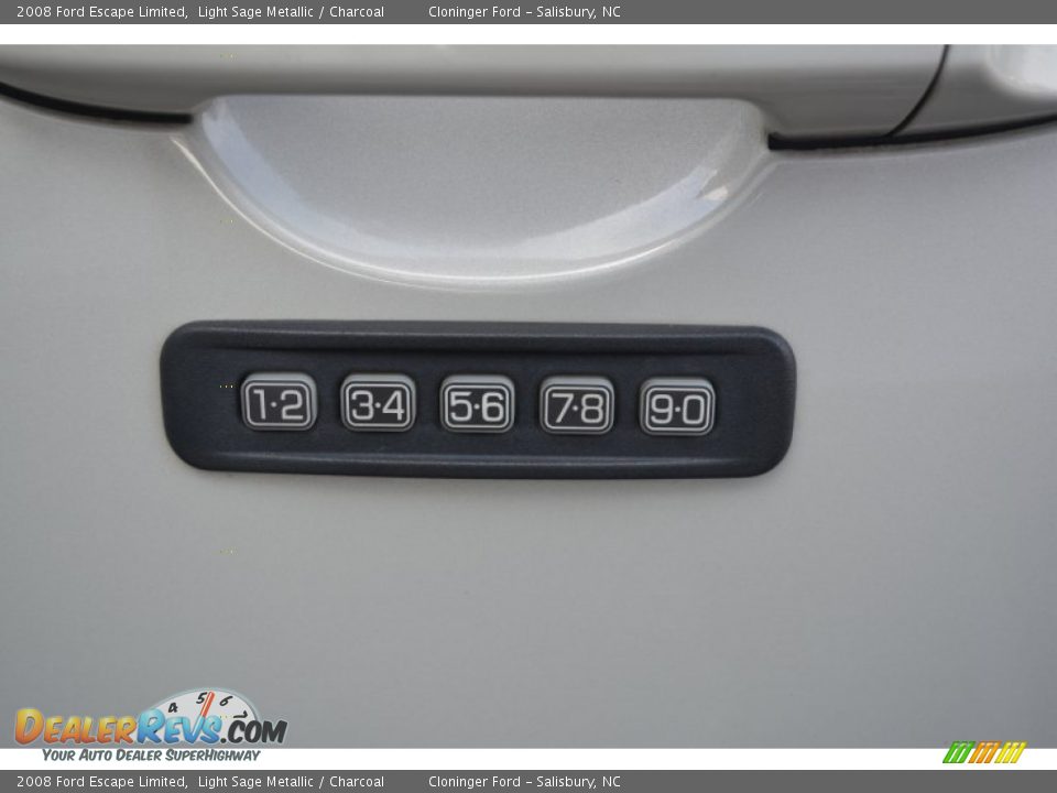2008 Ford Escape Limited Light Sage Metallic / Charcoal Photo #19