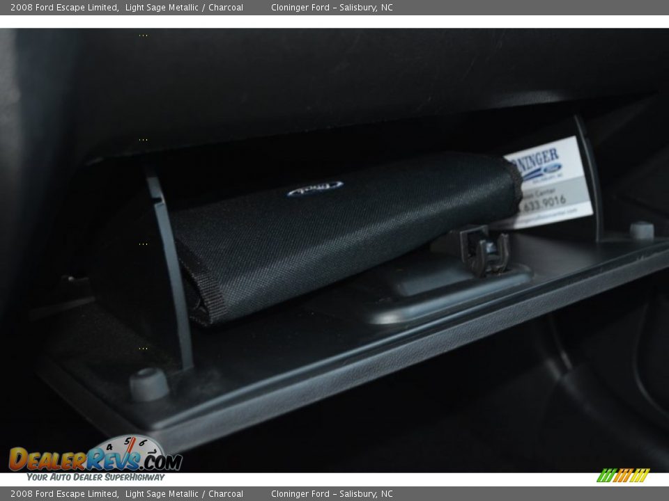 2008 Ford Escape Limited Light Sage Metallic / Charcoal Photo #30